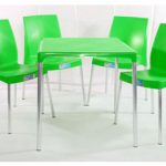 jogo mesa e cadeira de plástico jasmim verde