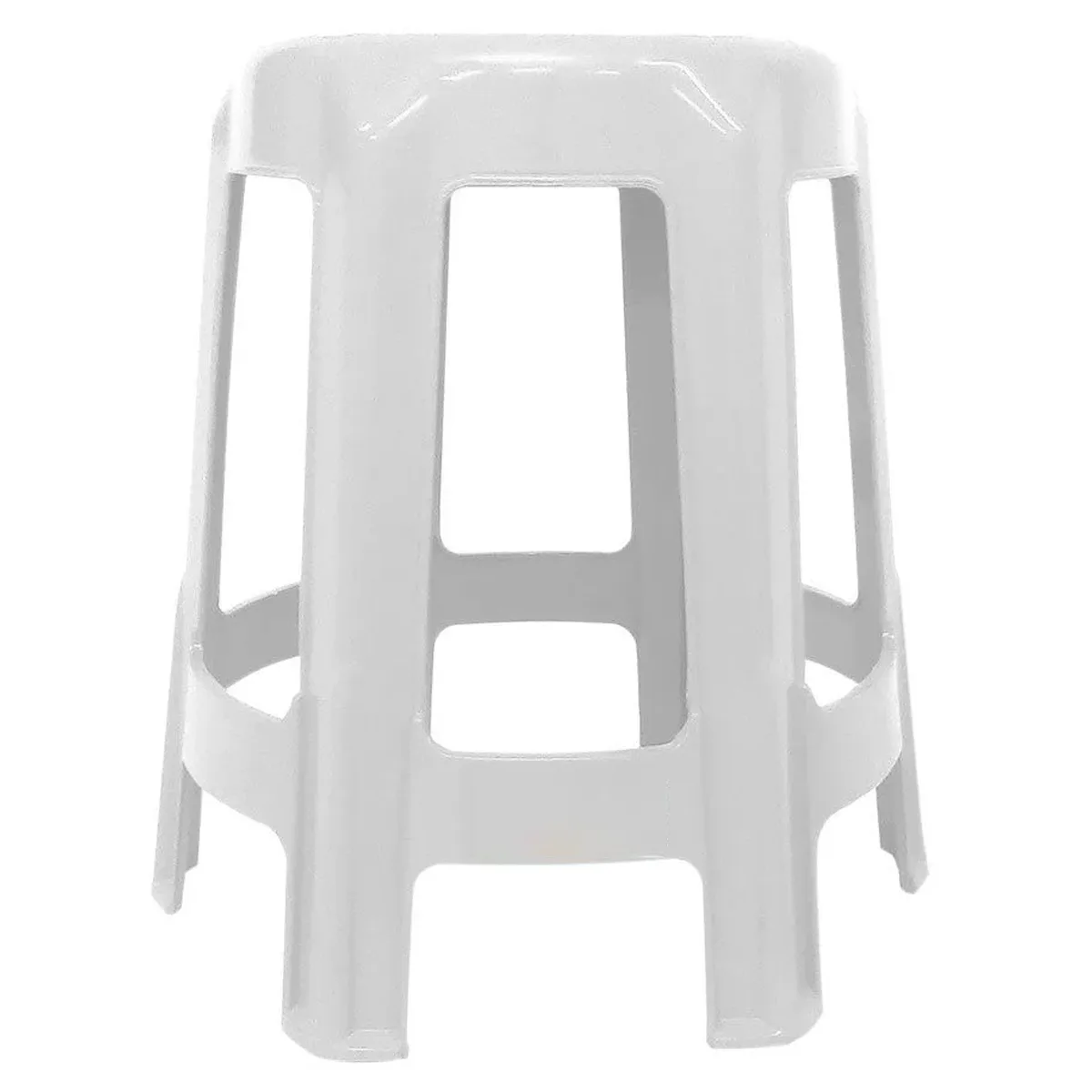 Banqueta de Plástico Guaxuma  Branca