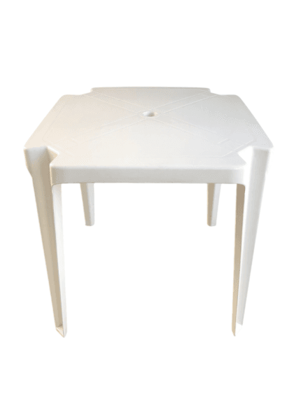 Mesa de Plástico Quadrada 70x70 Branca