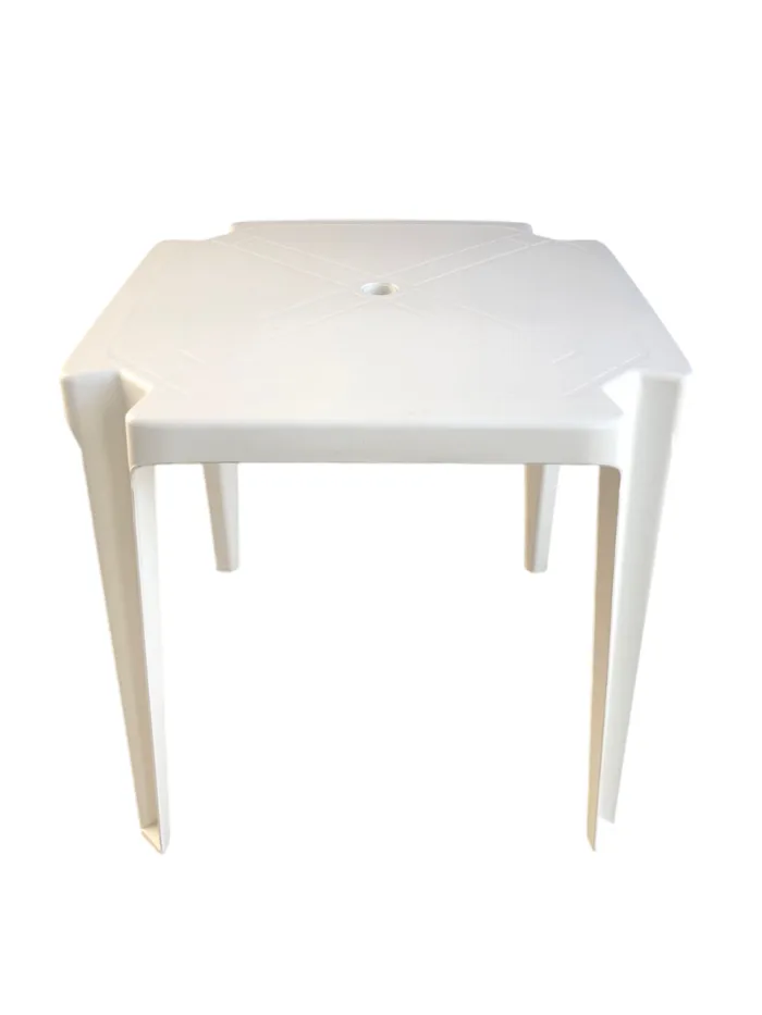 Mesa de Plástico Quadrada 70x70 Branca