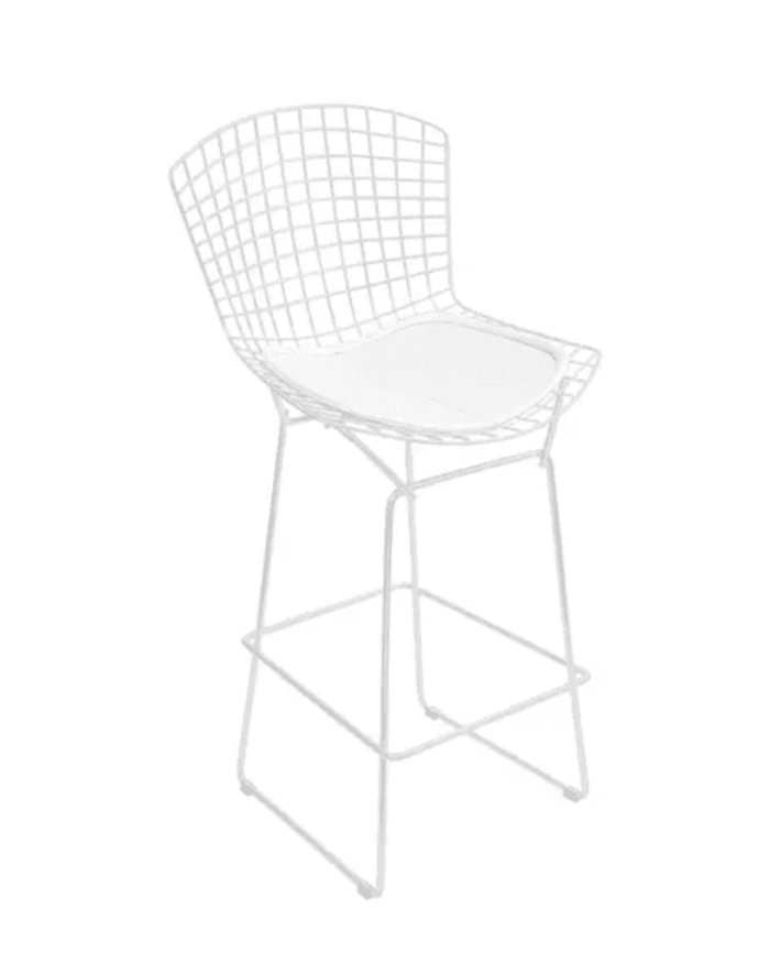 Banqueta Aramada Bertoia Branca