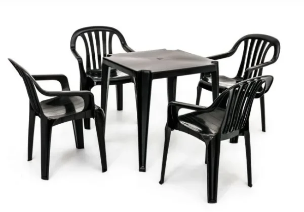 CONJUNTO DE MESA E POLTRONA CLASSIC – PRETO