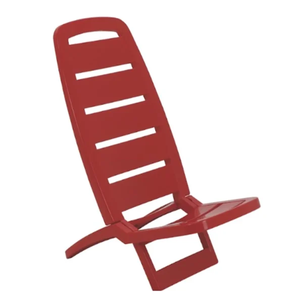 Cadeira de Plástico Guaruja Vermelha Praia Tramontina