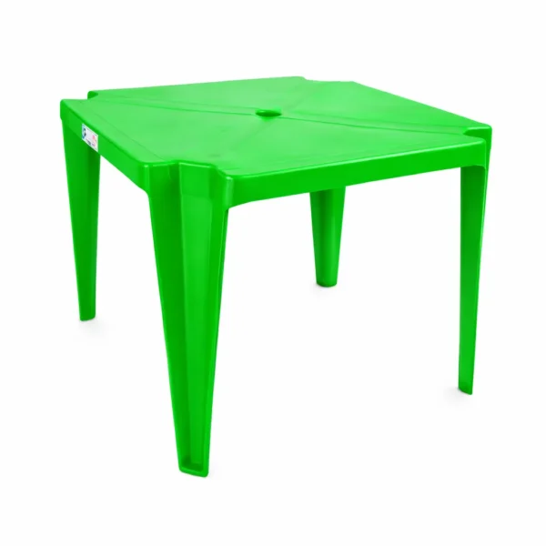 Mesa Plástica Infantil Verde 60×60 Perfeita para Brincar e Estudar
