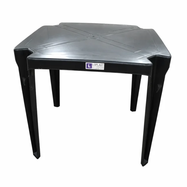 Mesa de Plástico Quadrada 70×70 Preta